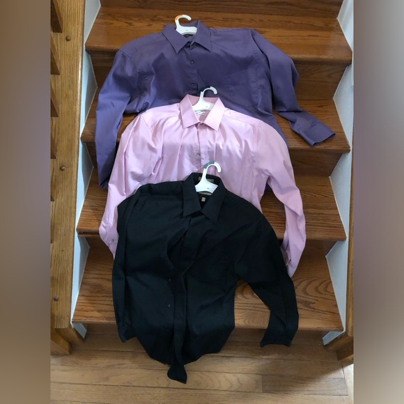 Gently worn dress shirts 16/16.5 32/33 CalvinKlein GeoffreyBeene & VanHeusen - Picture 1 of 5